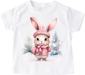 Koszulki dla dziewczynek - Koszulka na święta dla dziecka santa90 - miniaturka - grafika 1