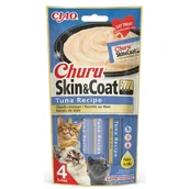 Przysmaki dla kotów - INABA  Churu Skin & Coat dla kota o smaku tuńczyka 4x14g - miniaturka - grafika 1