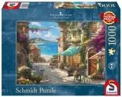Puzzle - Schmidt Spiele 59624 Thomas Kinkade, Café an der italienischen Riviera, puzzle 1000 elementów, kolorowe - miniaturka - grafika 1