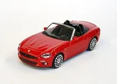 Samochody i pojazdy dla dzieci - Bburago Fiat 124 Spider Roadster 2016  Red 1:43 30424R - miniaturka - grafika 1