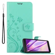 Etui i futerały do telefonów - Cadorabo pokrowiec na Samsung Galaxy XCover 5 pokrowiec ochronny w kolorze turkusowym pokrowiec ochronny na telefon komórkowy etui w kwiaty etui w kwiaty - miniaturka - grafika 1