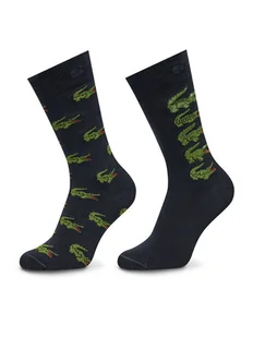 Lacoste Zestaw 2 par wysokich skarpet męskich RA1513 Granatowy - Skarpetki męskie - miniaturka - grafika 1