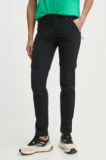 Spodnie sportowe damskie - Viking spodnie outdoorowe Rocklyn 2 in 1 kolor czarny - grafika 1