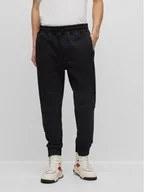 Spodnie sportowe męskie - Boss Spodnie dresowe 50495288 Czarny Relaxed Fit - miniaturka - grafika 1