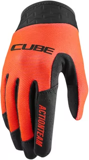 Odzież sportowa dziecięca - Cube Cube Performance X Actionteam Long Finger Gloves Kids, black/orange 6 2021 Rękawice dziecięce 111310202 - grafika 1