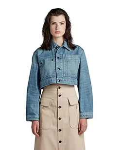G-STAR RAW Cropped Denim kurtka damska, Niebieski (Antique Faded Moonlit Ocean D318-d869), S - Kurtki damskie - miniaturka - grafika 1