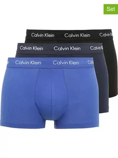 Majtki męskie - Calvin Klein Bokserki (3 pary) w kolorze granatowym, niebieskim i czarnym - grafika 1