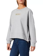 Bluzy damskie - BOSS Damska bluza C_elia_złota, Silver40., L - miniaturka - grafika 1