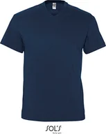 Koszulki męskie - SOLs 11150 Koszulka męska z krótkim rękawem V-Neck Victory - Kolor: Granatowy - Rozmiar: 3XL - miniaturka - grafika 1