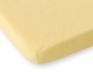 Prześcieradło frotte 140x70cm- żółte - Prześcieradła dla dzieci - miniaturka - grafika 1