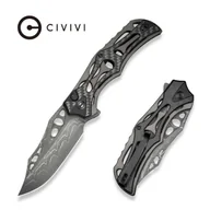 Noże - Nóż składany Civivi Biophase Gray Aluminium/Carbon Fiber/Black G10, Damascus (C23083C-DS1) - miniaturka - grafika 1