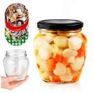 Pojemniki kuchenne - Szklany słoik 550 ml do przechowywania na KONFITURY DŻEMY PRZETWORY MIÓD - miniaturka - grafika 1
