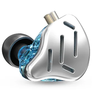 KZ ZAX In Ear Wired Earphones 1DD 7BA HiFi with Mic- Silver - Słuchawki - miniaturka - grafika 5
