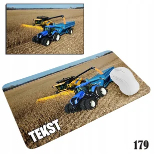 PODKŁADKA POD MYSZKĘ MYSZ WZORY DO WYBORU - KOMBAJN NEW HOLLAND 20x24cm - Podkładki pod mysz - miniaturka - grafika 1