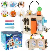 Zabawki sensoryczne - KOSTKA SENSORYCZNA STYMULUJĄCA DLA DZIECI EDUKACYJNA MONTESSORI ZI-36 - miniaturka - grafika 1