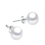 Kolczyki - ENAYA LAMAR Srebrne kolczyki na sztyfcie, białe perły - miniaturka - grafika 1