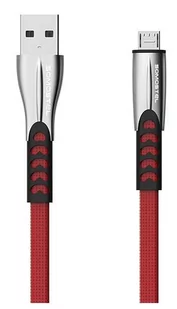 Kabel Usb Micro 2.4A somostel czerwony - Kable USB - miniaturka - grafika 1