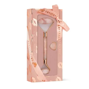 Crystallove Crystallove Masażer Do Twarzy Różowy Kwarc Selflove Set - Rollery do masażu - miniaturka - grafika 1