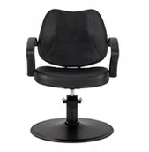 Fotele fryzjerskie - Hair System Fotel fryzjerski A055B Czarny - miniaturka - grafika 1