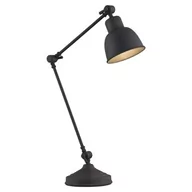 Lampy stojące - Argon Lampka biurkowa Czarny 1pł EUFRAT 3197 - miniaturka - grafika 1