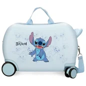 Walizki - Joumma Disney Happy Stitch Walizka dziecięca Niebieski 45x31x20 cms Sztywny ABS 24,6L 1,8 kg 2 Koła Bagaż Ręczny, niebieski, walizka dziecięca - miniaturka - grafika 1