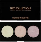 Pudry do twarzy - REVOLUTION Makeup paleta pudrów rozświetlających Highlight 3szt - miniaturka - grafika 1