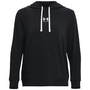 Bluza damska Under Armour Rival Terry Hoodie Rozmiar: XS / Kolor: czarny - Bluzy sportowe damskie - miniaturka - grafika 1