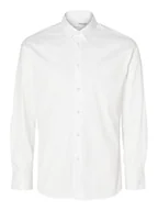 Koszule męskie - camicie uomo selected 16090210 slimtravel bright white - miniaturka - grafika 1