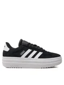 Buty dla dziewczynek - adidas Sneakersy VL Court Bold Lifestyle Kids IH4777 Czarny - miniaturka - grafika 1