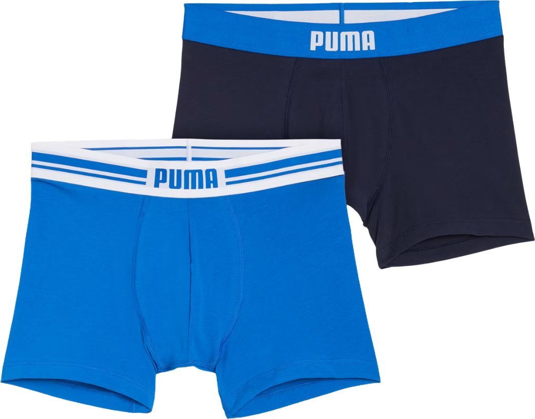 Puma Bokserki męskie Puma Everyday Placed Logo 2 pak niebieskie, granatowe 938476 03 S