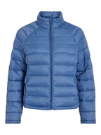 Kurtki damskie - Vila Kurtka pikowana "Sibiria" w kolorze niebieskim - miniaturka - grafika 1