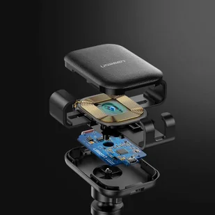 Ugreen bezprzewodowa ładowarka samochodowa Qi 10W uchwyt na kratkę wentylacyjną czarny (60982) - Ładowarki samochodowe - miniaturka - grafika 6