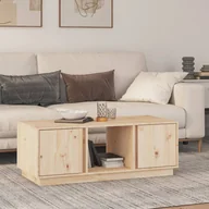Ławy i stoliki kawowe - vidaXL Stolik kawowy, 110x50x40 cm, lite drewno sosnowe - miniaturka - grafika 1