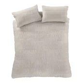 Pościel - Beżowa pościel jednoosobowa 135x200 cm Seersucker – Catherine Lansfield - miniaturka - grafika 1