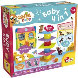 Lisciani GIOCHI Carotina Baby 4w1 79872 8008324079872 - Zabawki interaktywne dla dzieci - miniaturka - grafika 1