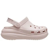 Klapki i japonki damskie - Klapki Crocs Classic Crush Clog 207521-6UR - różowe - miniaturka - grafika 1