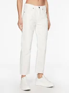 Spodnie damskie - Calvin Klein Jeansy K20K205167 Biały Mom Fit - miniaturka - grafika 1