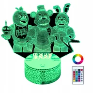 Lampy stojące - Lampka Nocna Biurkowa dla Dzieci FNAF Five Nights at Freddy's LED + Pilot - miniaturka - grafika 1