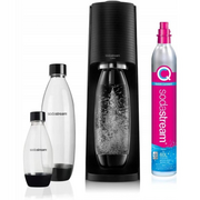 Saturatory - Saturator SODASTREAM Terra Megapack QC Czarny - 3 butelki + gaz - miniaturka - grafika 1