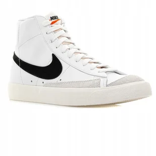 Buty Nike Blazer MID '77 Vntg BQ6806 100 trampki białe czarne Wysokie r 41 - Buty sportowe męskie - miniaturka - grafika 1