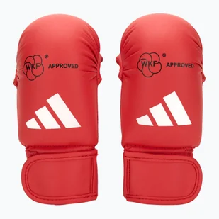 Ochraniacze na dłonie adidas WKF red WYSYŁKA W 24H 30 DNI NA ZWROT - Kimona, stroje i obuwie - miniaturka - grafika 1