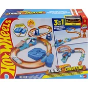 Samochody i pojazdy dla dzieci - Tor Hot Wheels Track Creator Tor Super skok Zestaw z napędem JDB49 - miniaturka - grafika 1