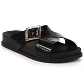 Klapki i japonki damskie - Klapki plażowe meliski Zaxy JJ285055 czarne - miniaturka - grafika 1