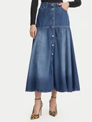 Spódnice - Guess Spódnica jeansowa W6GD09 D0702 Niebieski Regular Fit - miniaturka - grafika 1