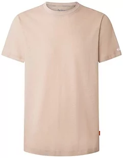 Pepe Jeans Koszulka męska Rinel, Brązowy (Malt), M - Koszulki męskie - miniaturka - grafika 1