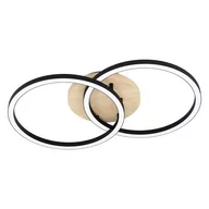 Lampy sufitowe - Eglo Lomaltas-Z 99676 plafon lampa sufitowa 2x16W LED biały/czarny - miniaturka - grafika 1
