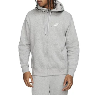 Bluza Nike Nsw Club Hoodie Fz BV2645-063 - szara - Bluzy męskie - miniaturka - grafika 1