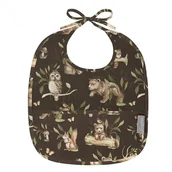 Śliniaki i fartuszki - Śliniak z kieszonką Happy Bear Dark, BabySteps - miniaturka - grafika 1