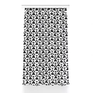 Zasłony - Zasłona przelotki Czarno białe trójkąty 150x240 cm, Fabricsy - miniaturka - grafika 1