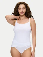 Koszulki i topy damskie - Triumph Top Sense Of Cotton 10224958 Biały Slim Fit - miniaturka - grafika 1